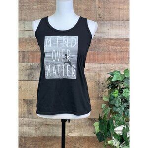 Women's Size Small Danskin Now "Mind Over Matter" Black Tank Top